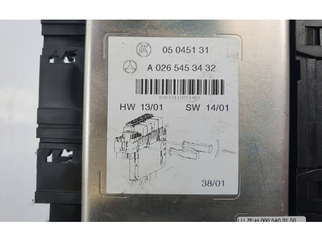   Pojistková skříňka A0265453432   Mercedes-Benz SL R230 2001