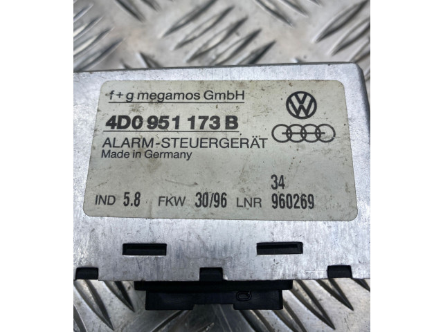 Pojistková skříňka Блок управления сигнализации 4D0951173B, 960269   Audi A8 S8 D2 4D 1998