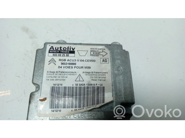 Блок подушек безопасности 9653190880   Citroen Berlingo