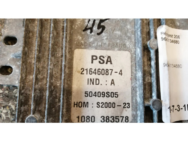 Řídící jednotka 9643134680   Peugeot 206 2001