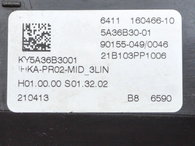 Блок управления климат-контролем 5A36B30, 90155049   BMW 3 G20 G21
