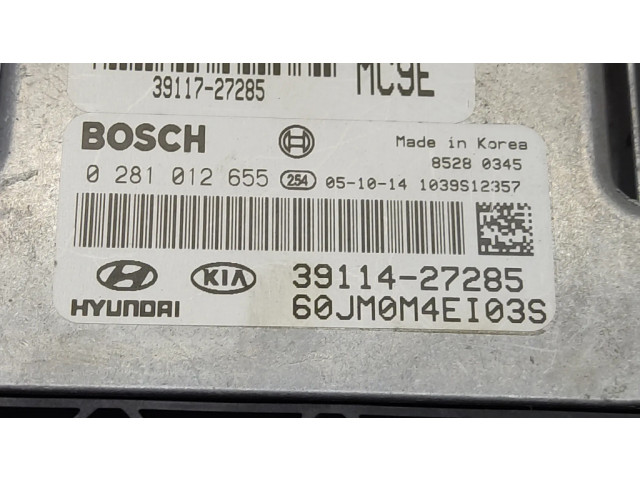 Блок управления двигателя 0281012655, 3911727285   Hyundai Tucson JM