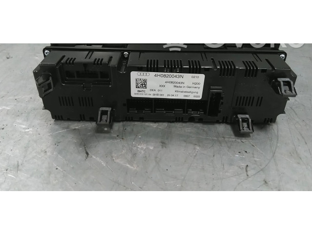 Блок управления климат-контролем 4H0820043N   Audi A8 S8 D4 4H