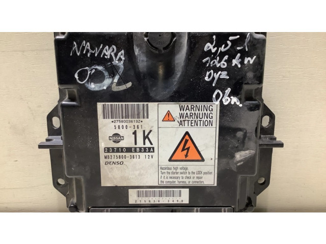Řídící jednotka 2758003613Z, 23710EB33A   Nissan Navara D40 2006