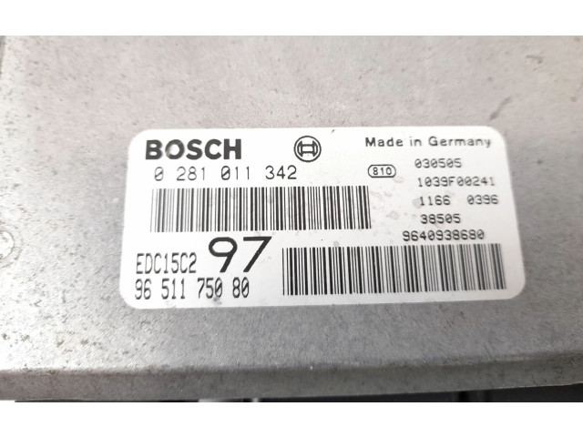 Řídící jednotka 9651175080, 0281011342   Fiat Scudo 2003