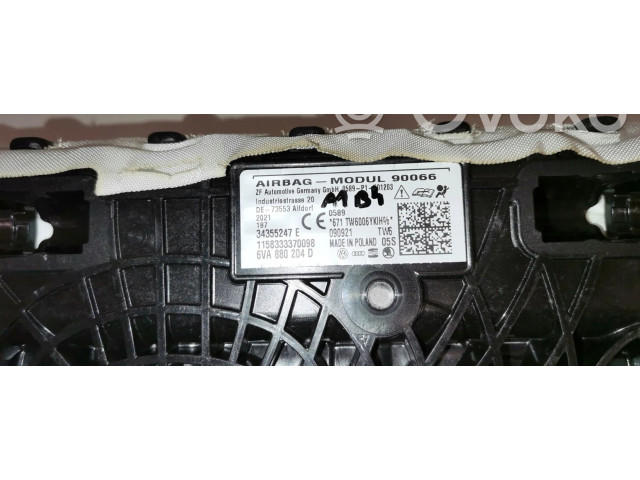 Подушка безопасности пассажира 6VA880204D   Skoda Fabia Mk4 (6VA)
