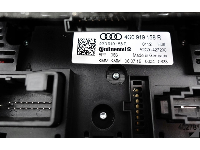 Блок управления климат-контролем 4G0919158R   Audi A6 S6 C7 4G