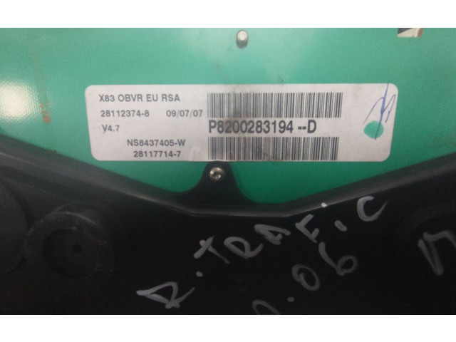Přístrojová deska  Renault Trafic I 2001 P8200283194D  