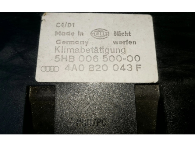 Блок управления климат-контролем 4A0820043F, 5HB00650000   Audi A6 S6 C4 4A