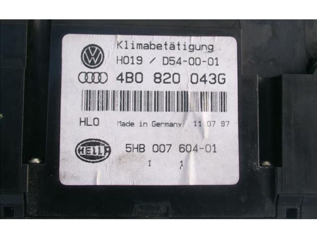 Блок управления климат-контролем 4B0820043G   Audi A6 S6 C4 4A