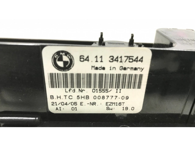 Блок управления климат-контролем 64113417544, 3417544   BMW X3 E83