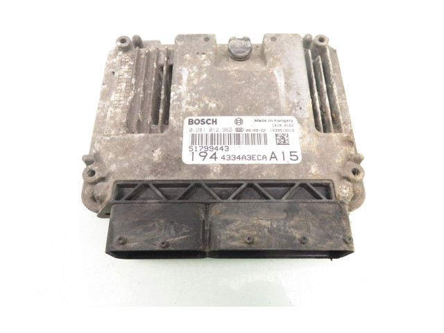 Řídící jednotka 51799443, 0281012962   Fiat Croma 2006