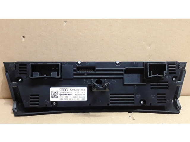 Блок управления климат-контролем 4G0820043CB   Audi A6 S6 C7 4G