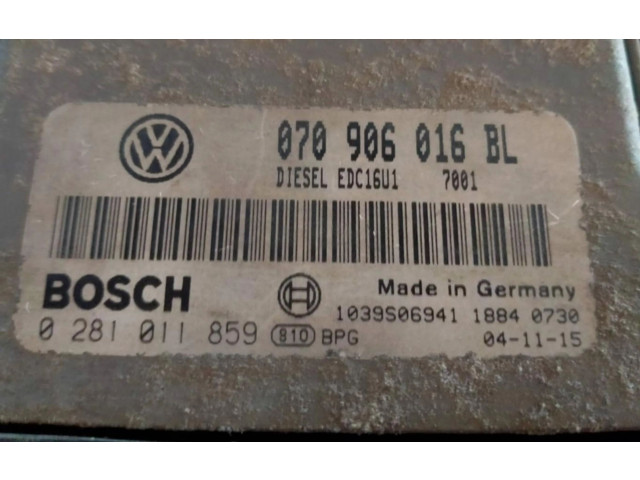 Řídící jednotka 070906016BL   Volkswagen Touareg I 