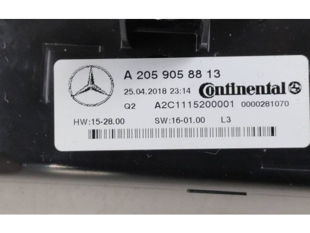 Блок управления климат-контролем A2059058813, A2C1115200001   Mercedes-Benz C W205