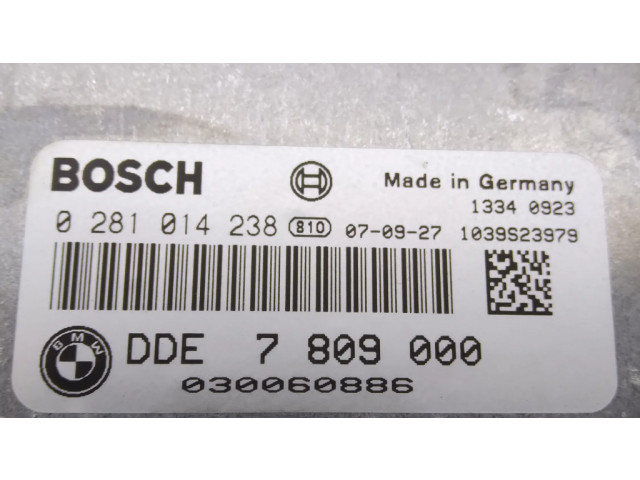 Řídící jednotka 0281014238, 7809000   BMW 3 E92 E93 2007