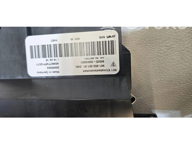 Блок управления климат-контролем 99165320181   Porsche 911 991