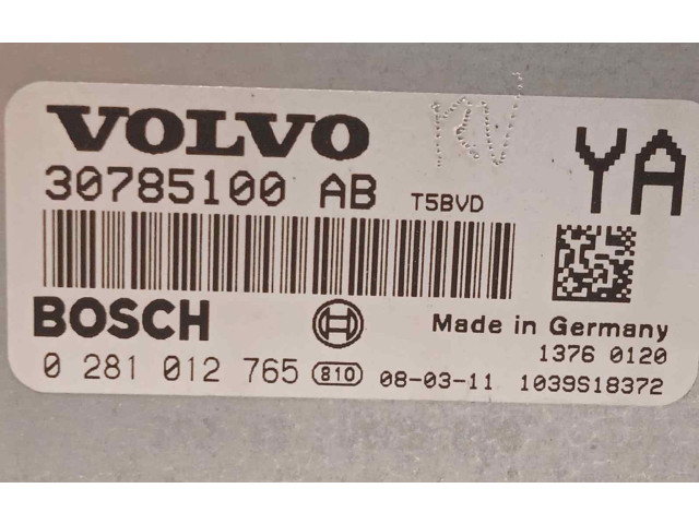 Řídící jednotka 30785100AB, 0281012765   Volvo XC70 2008