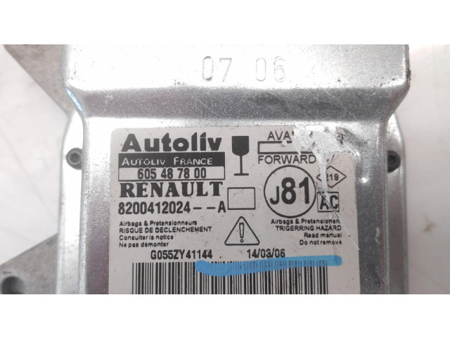 Блок подушек безопасности 605487800, 8200412024A   Renault Espace -  Grand espace IV