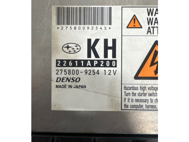 Řídící jednotka 2758009254, 22611AP200   Subaru Forester SH 2011
