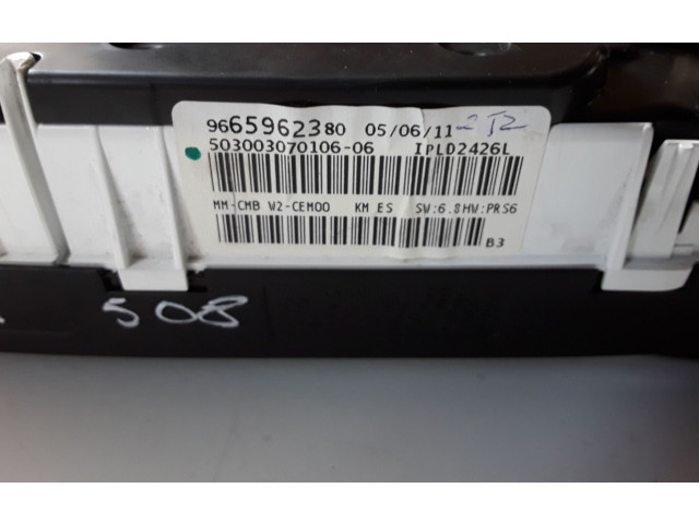 Přístrojová deska  Peugeot 508 2011 9665962380  