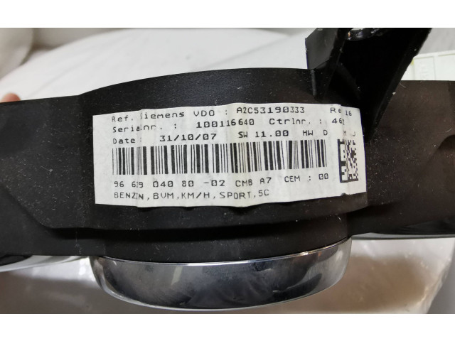 Přístrojová deska  Peugeot 207 2008 A2C53190333, 100116640  