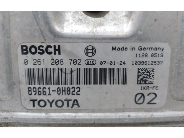 Řídící jednotka 896610H022, 0261208702   Peugeot 107 2007