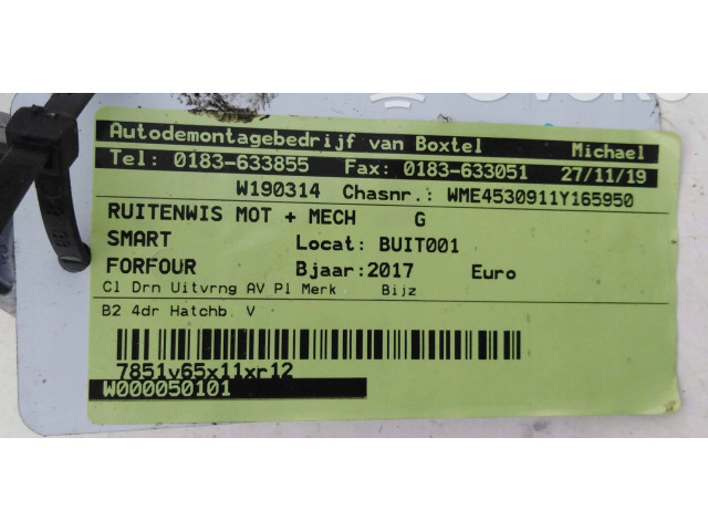 Моторчик дворников 288009065R, 288009065R    Smart ForFour II W453