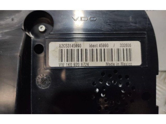 Přístrojová deska  Volkswagen Jetta V  1K0920874B  