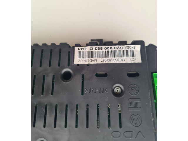 Přístrojová deska  Skoda Fabia Mk1 (6Y) 2012 6Y0920883D, 23060621123  