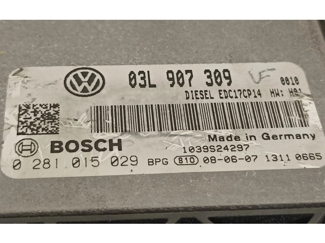 Řídící jednotka 03L907309, 281015029   Volkswagen Passat Alltrack 2009