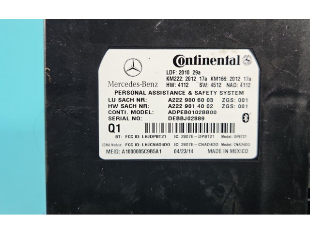 Блок комфорта A2229006003, IMPRK1407458   Mercedes-Benz CLS C218 X218   