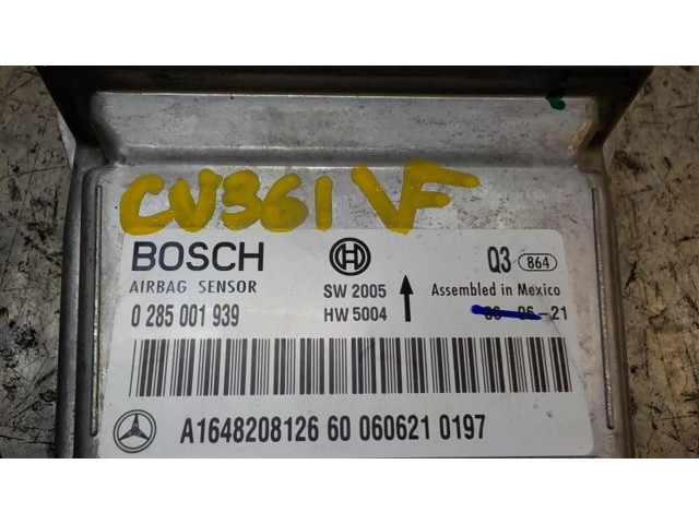 Блок подушек безопасности A1648208126, 0285001939   Mercedes-Benz R W251