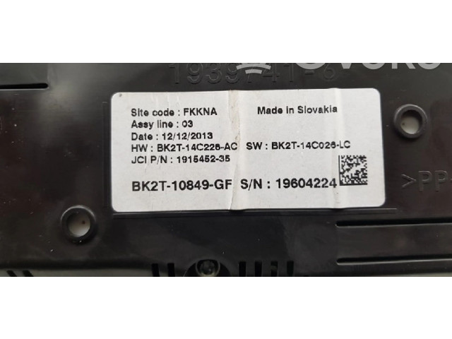 Přístrojová deska  Ford Transit Custom 2014 BK2T10849GF, 2333284  
