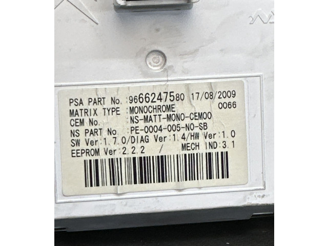 Přístrojová deska  Peugeot 5008 2010 9666276380, 9666247580  