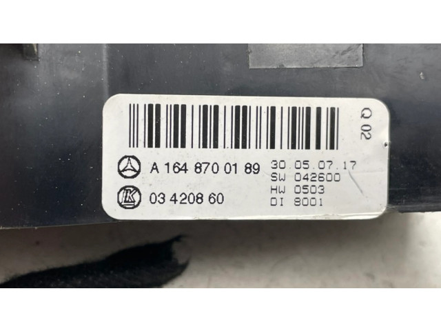 Блок управления климат-контролем A1648700189   Mercedes-Benz ML W164