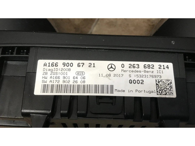 Панель приборов A1669006721   Mercedes-Benz GLE (W166 - C292)       