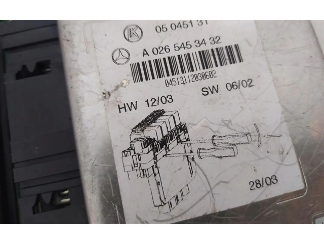 Блок комфорта A0265453432   Mercedes-Benz SL R230   