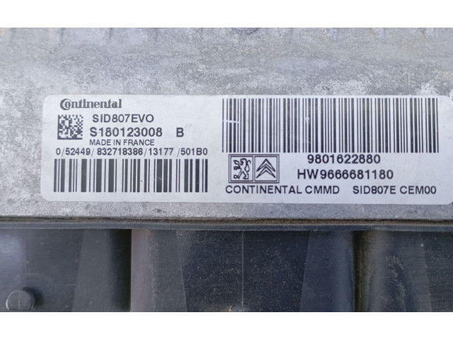Řídící jednotka 9801622880, S180123008   Peugeot 2008 I 2013