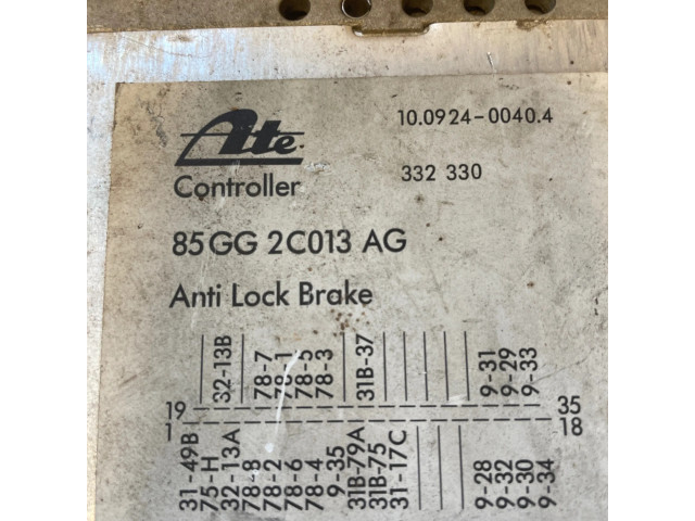 Блок управления АБС 85GG2C013AG, 332330   Ford Mondeo MK IV