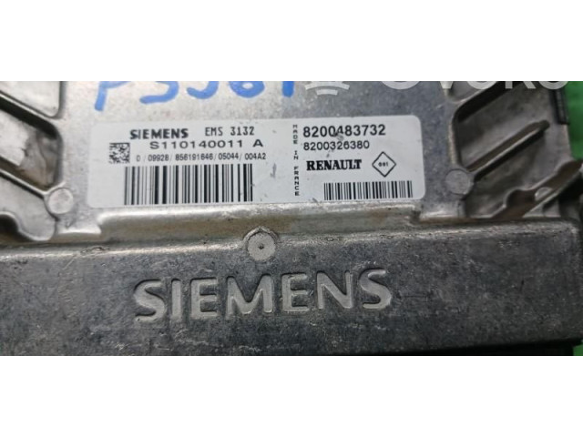 Блок управления двигателем Блок управления 8200483732, S110140011A   Renault Logan I