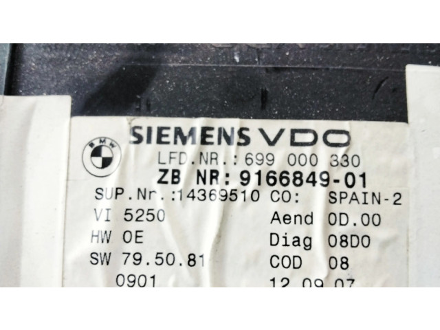 Панель приборов 9166849   BMW 3 E92 E93       