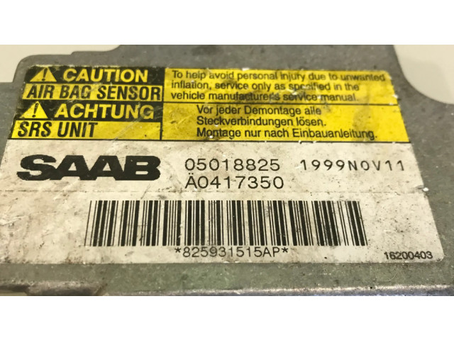 Блок подушек безопасности 05018825, 19999N0V11   Saab 9-5