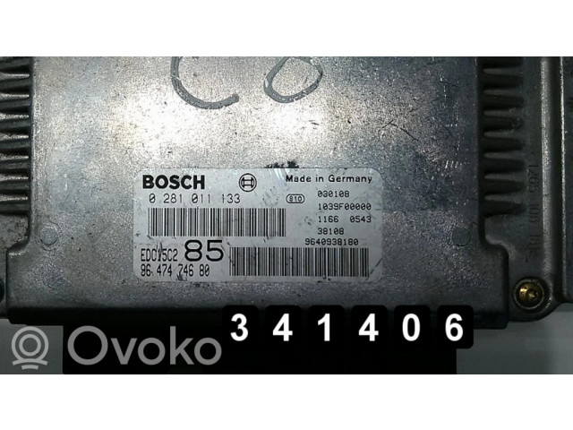 Блок управления двигателя 0281011133   Citroen C8