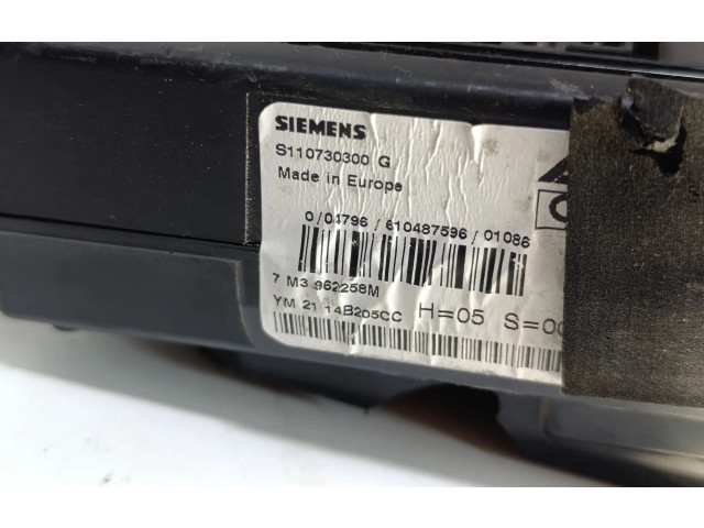 Блок предохранителей 7M3962258M   Volkswagen Sharan    