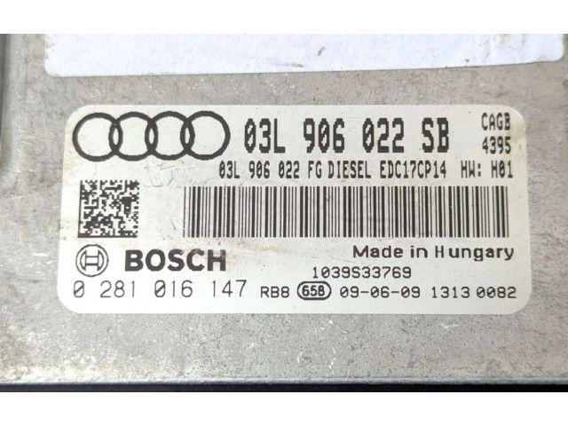 Řídící jednotka 0281016147, 03L906022SB   Audi A6 S6 C6 4F 2009