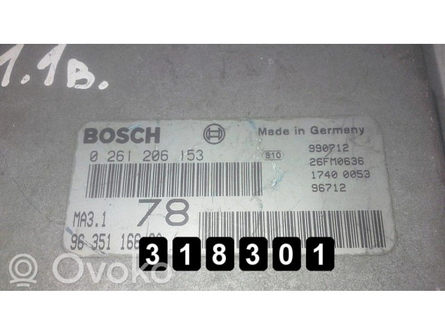 Řídící jednotka 9635116680   Citroen Saxo 1999
