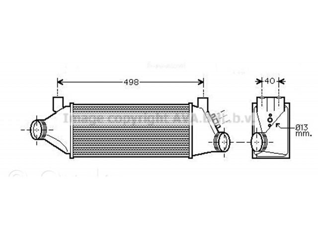 Интеркулер  4522846   Ford Transit -  Tourneo Connect 1.7