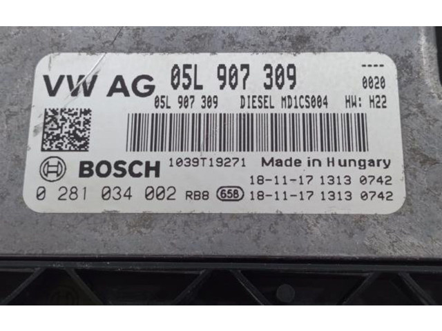 Řídící jednotka 05L907309, 0281034002   Audi A6 S6 C8 4K 2019