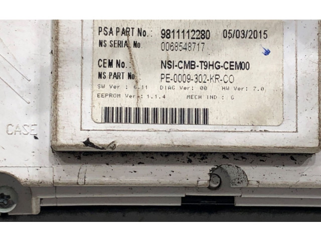 Přístrojová deska  Peugeot 308 SW  2015 9811112280  